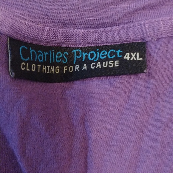 Charlies project purple LS swing tunic size 4x - Picture 4 of 6